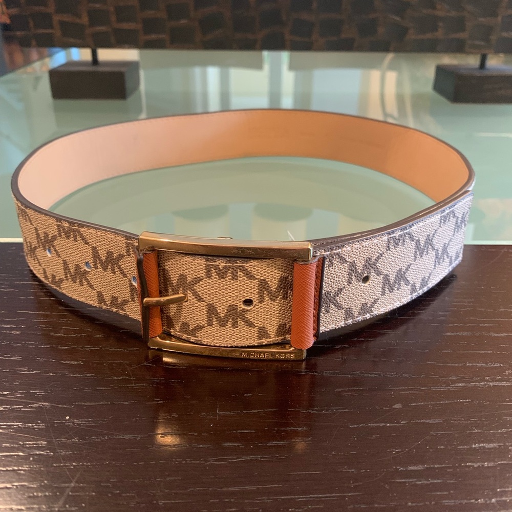 Michael Kors Tan Monogram Belt Bag